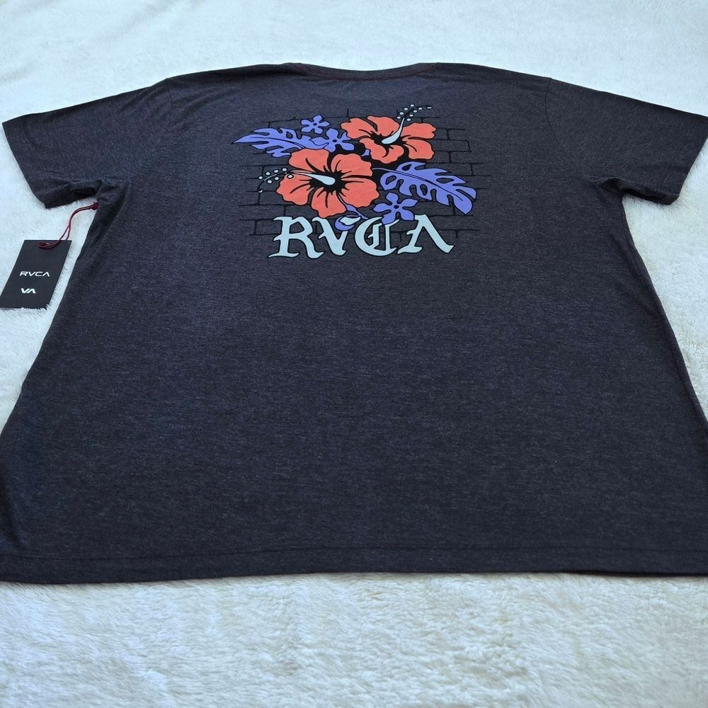 RVCA🏄♂️ "Floral Park" Vintage Dye Slim Fit Graphic Tee👕 - NWT - Picture 16 of 16